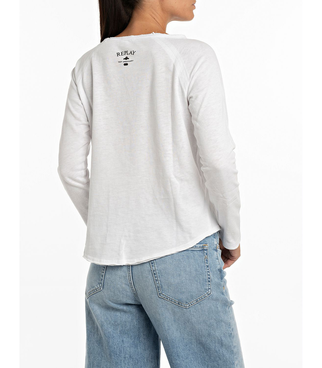 ロングラグランスリーブTシャツ 詳細画像 ホワイト 2